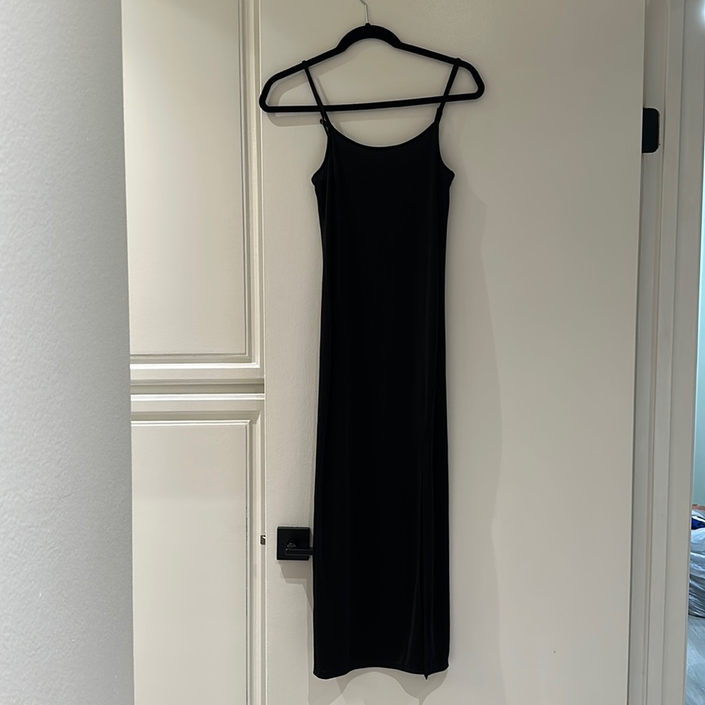 Something Navy Long Slip Dress